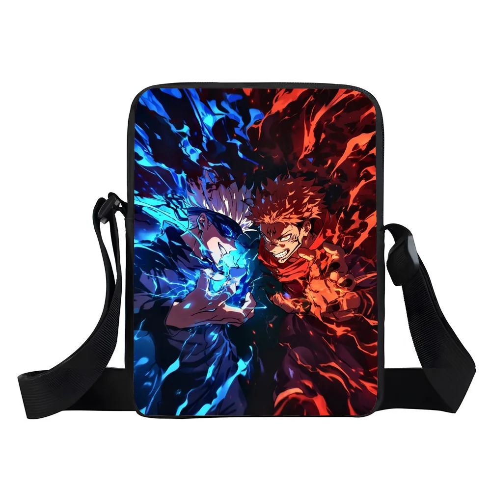 J-Jujutsu Battle Boy طالب المدرسة الابتدائية حقائب كروسبودي الكرتون حقيبة كتف الترفيه التدريس حقائب حقيبة تسوق للأطفال