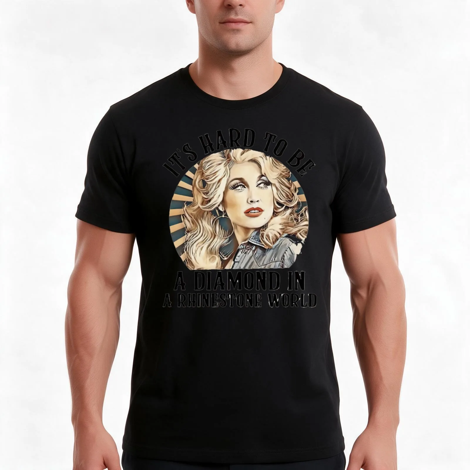 Dolly Parton T-Shirt Summer Casual Cotton Tee Oversized Streetwear Tops Vintage Graphic Print Loose Fit Short Sleeve
