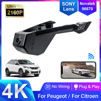 Dashcam for Peugeot 5008 3008 4008,Dvr for Citroen C5 Aircross,Camera Recorder for DS7,Plug and Play Dash Cam 4K for Car