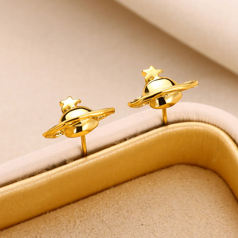 New ins Cute Ocean Anime Stainless Steels Starfish Turtles Earrings For Women Girl Fashion Wholesale Jewelry Gifts