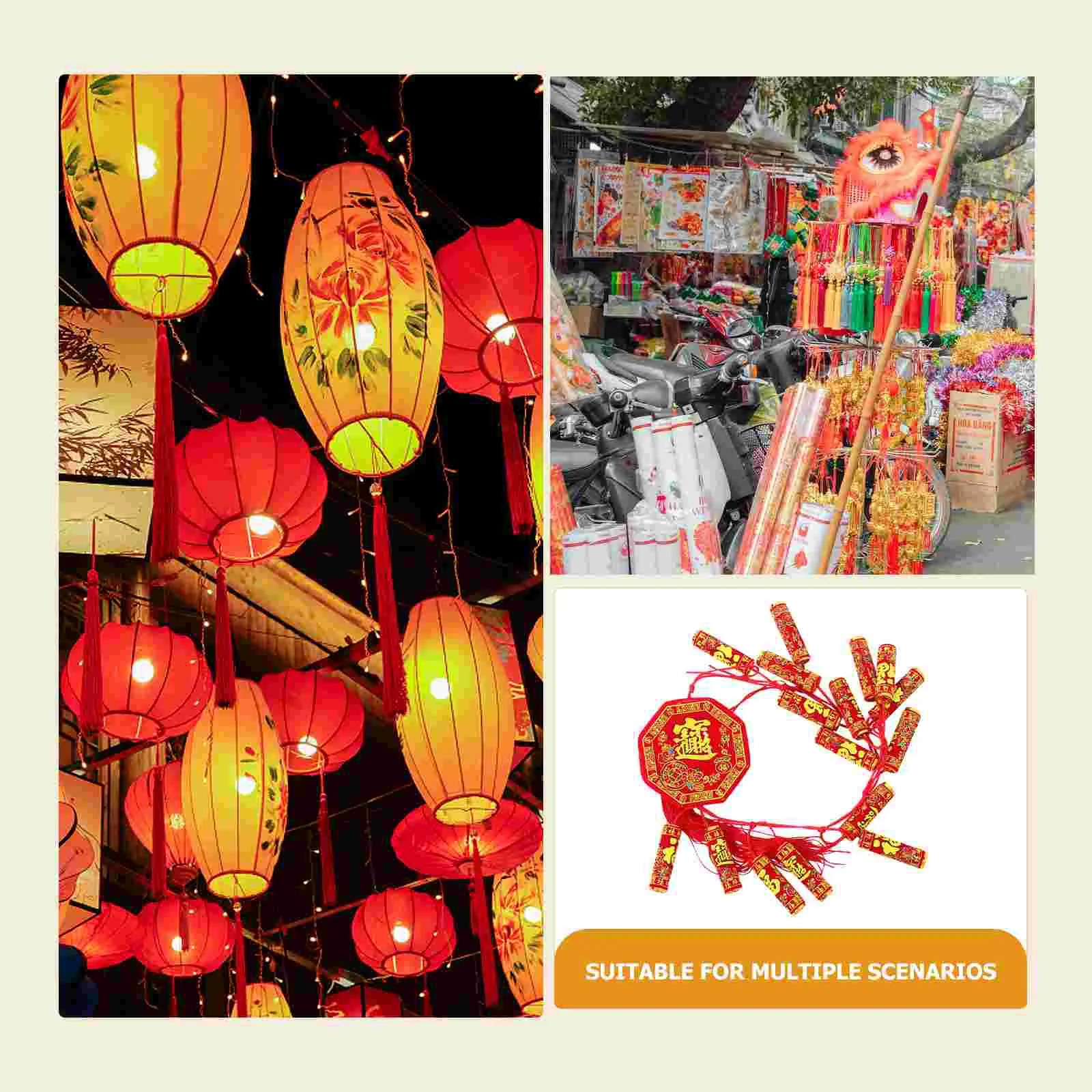 Simulated Pendant Chinese Spring Wall Decor Garlands Fake Ornament Wedding New Year Hanging The Banner Decoration