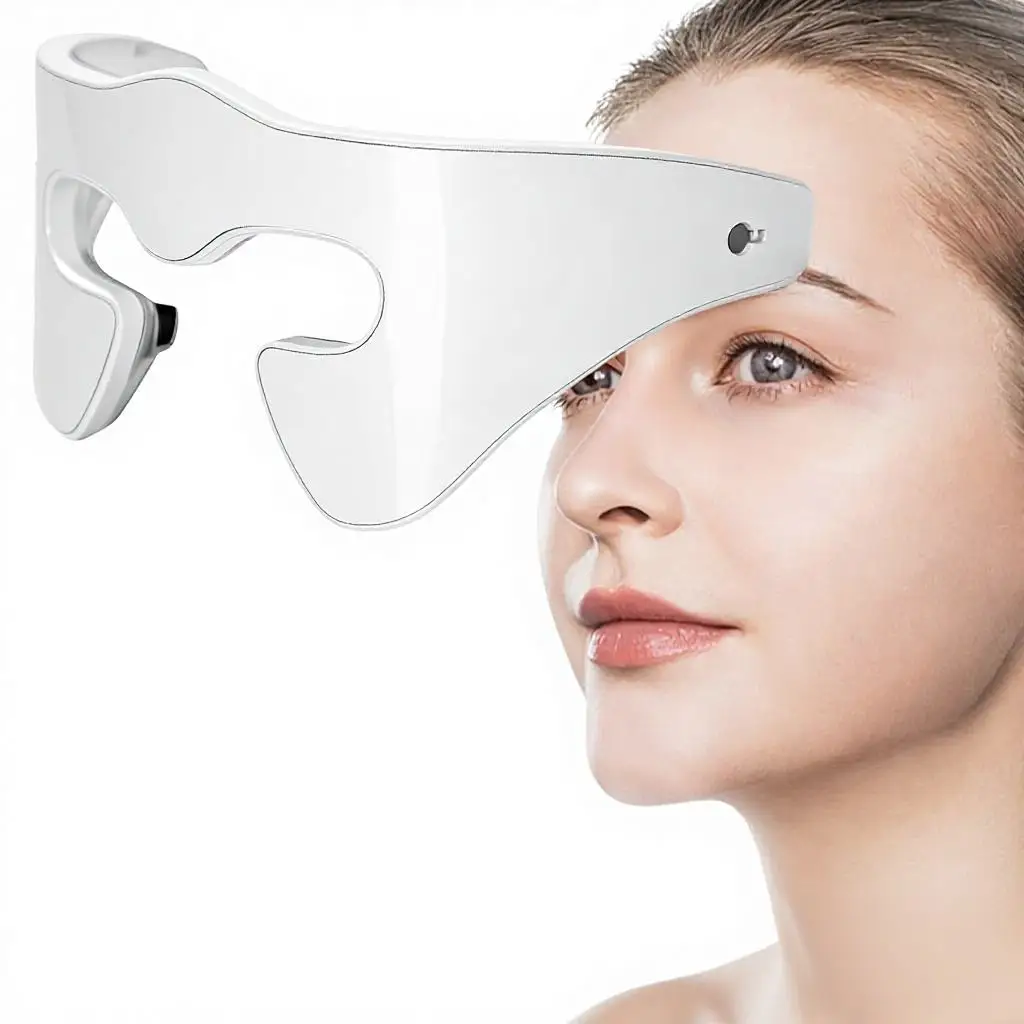 9 Modes Red Blue Light Massager Glasses Eye Lifting Massage Beauty Under Eye Massager for Eyes Bag Puffiness Remover fast