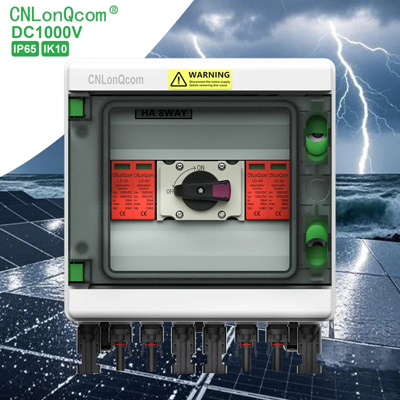 CNLonQcom  DC1000V 2in2out  Panel Array Power Solar Pv String Combiner Box