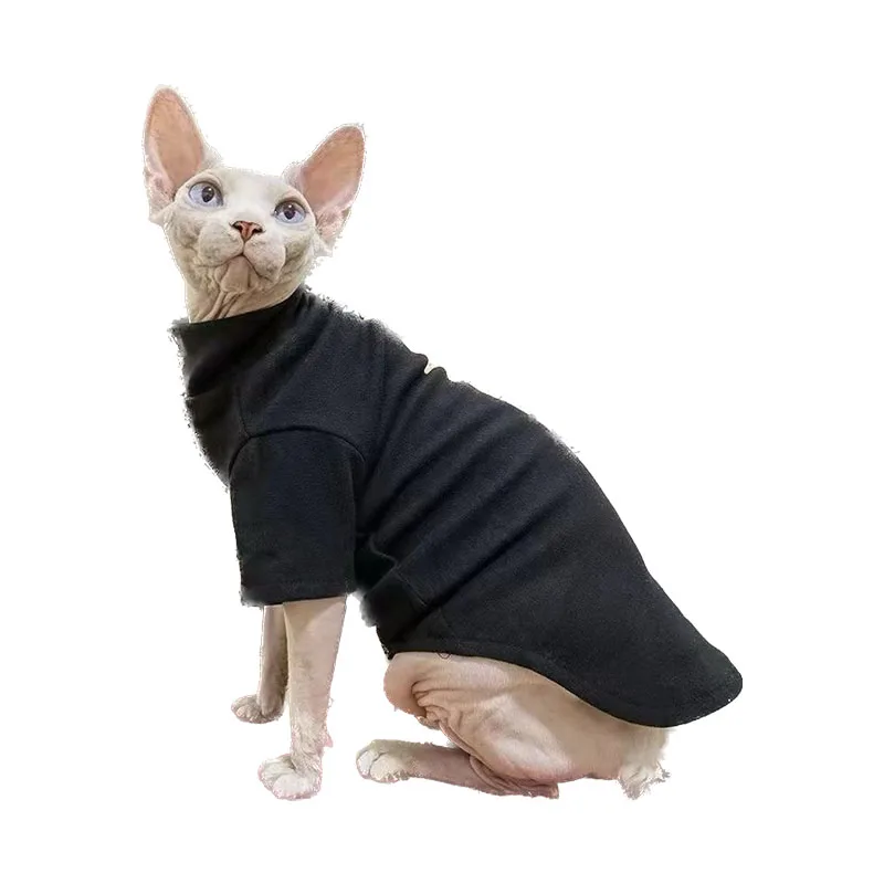 Sphynx Cat Clothing for Small Dogs Cats Turtleneck Coat Puppy Outfits Kitten Apprael French Bulldog Chihuahua Poodle Costumes