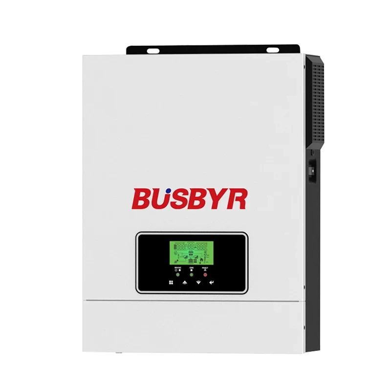 BUSBYR 3200W Hybrid Solar Inverter Built-in MPPT 80A Solar Charger 24V Battery Charger 230VAC Output PV Max 400VDC Inverter