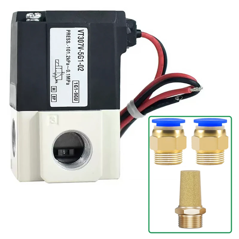 Pneumatic VT307 Negative Pressure Vacuum Solenoid Valve VT307-5G1-02 High-frequency 24V 220V 2 Position 3 Way VT307-5G1-4G1-01