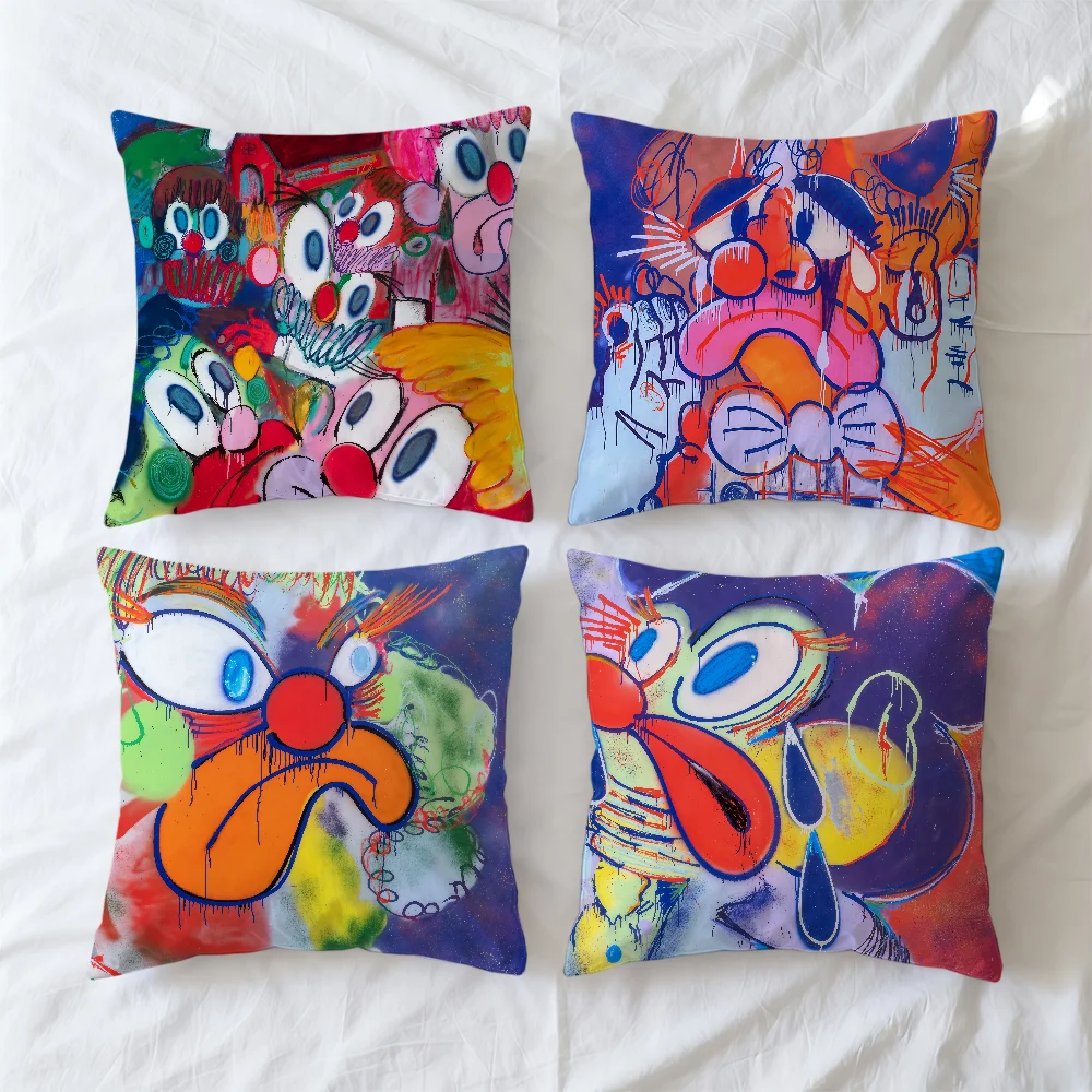 O-OlaoluS S-SlawnS Art Cushion Cover Square Decorative Throw Pillow Case Sofa Bed Living Room Anniversary Gifts