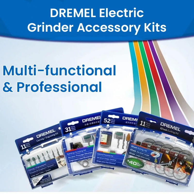 Dremel Cutting Disc Carving Drill Bit Clean Polish Wheel Grinding Abrasive Wheel Rotary Tool Accessory Kit for Wood Metal Glass