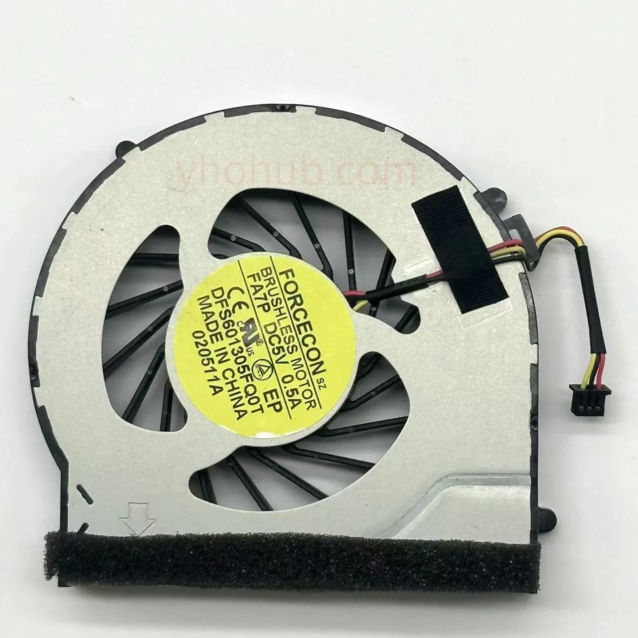 

FORCECON DFS601305FQ0T FA7P DC 5V 0.5A 3-Wire Server Cooling Fan