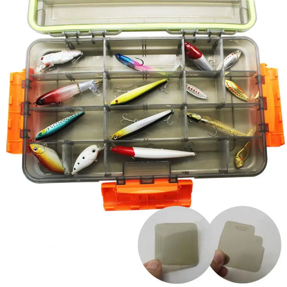 

Fishing Lure Storage Box Convenient Three-sided Lock Buckle PVC Fishing Baits Small Accessories Organizer Case Fishing Gear