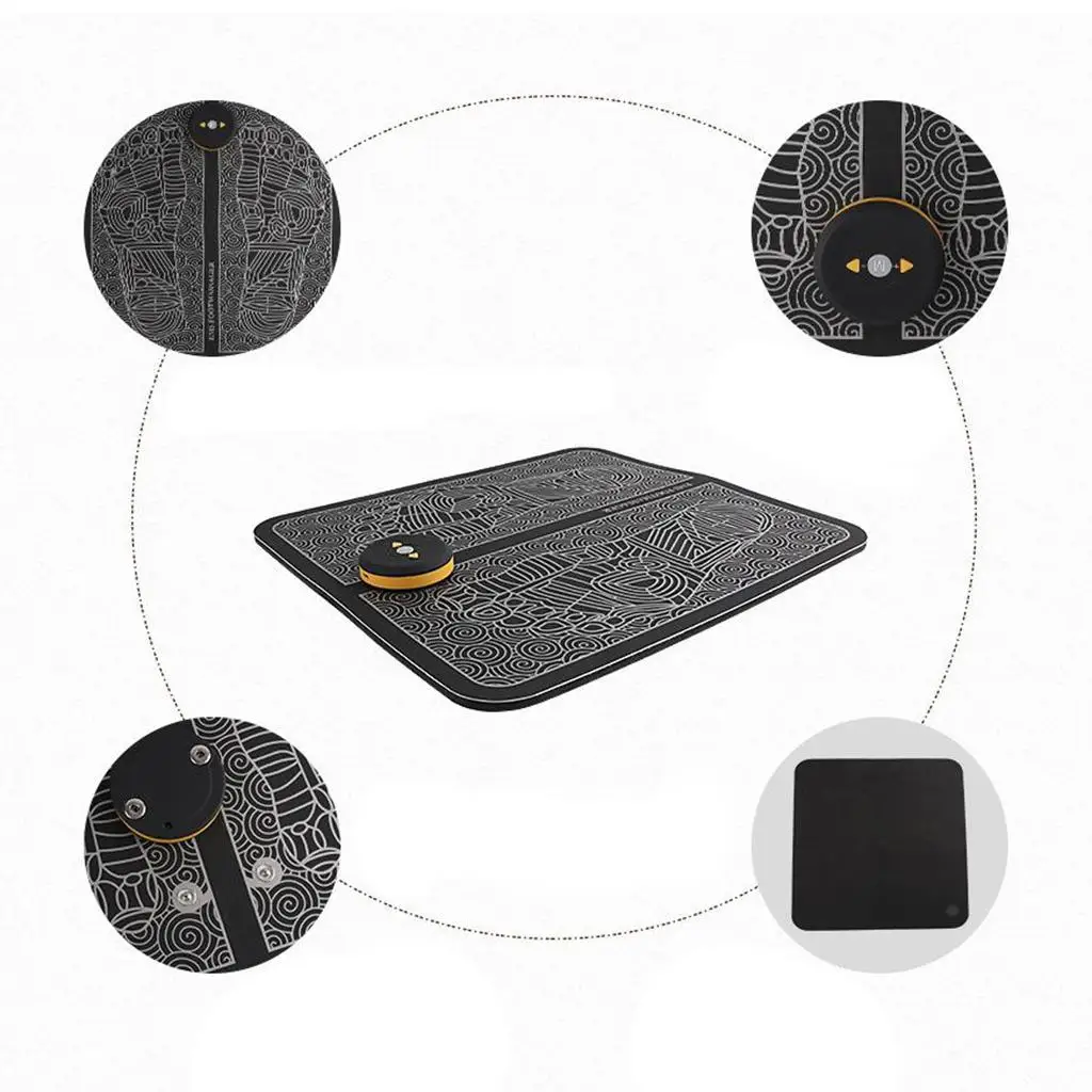 Soft PU Foot Massage Mat EMS Electric Massager Pad for Body Massage and Circulation Boost