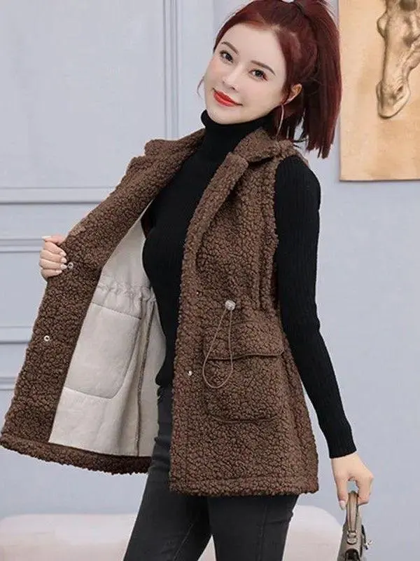 lamb-fur-vest-top-layer-of-two-piece-set-autumn-winter-new-style-waist-cinching-long-particle-design-fashionable-clothing