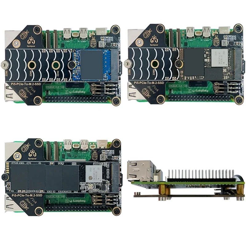 

Изысканная плата расширения Raspberry Pi 5 Pcie для платы адаптера SSD M.2 Nvme Pi5-Pcie-Fish-Board-A