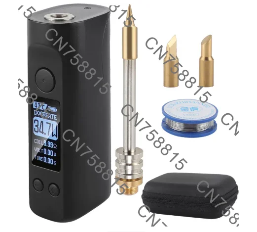 household small welding repair，Large screen LED wireless portable usb charging electric soldering iron 75W