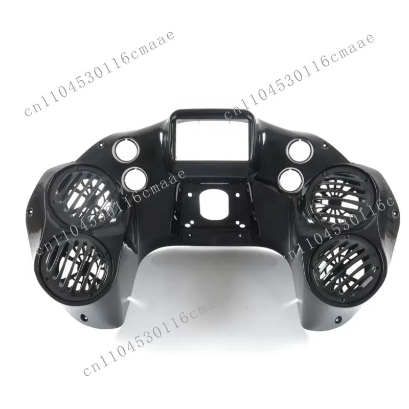 Suitable for Motorcycle Road Glide FLTRX 1998-2013 Dual DIN Inner Front Fairing 4x 6.5-inch Speaker Compartment