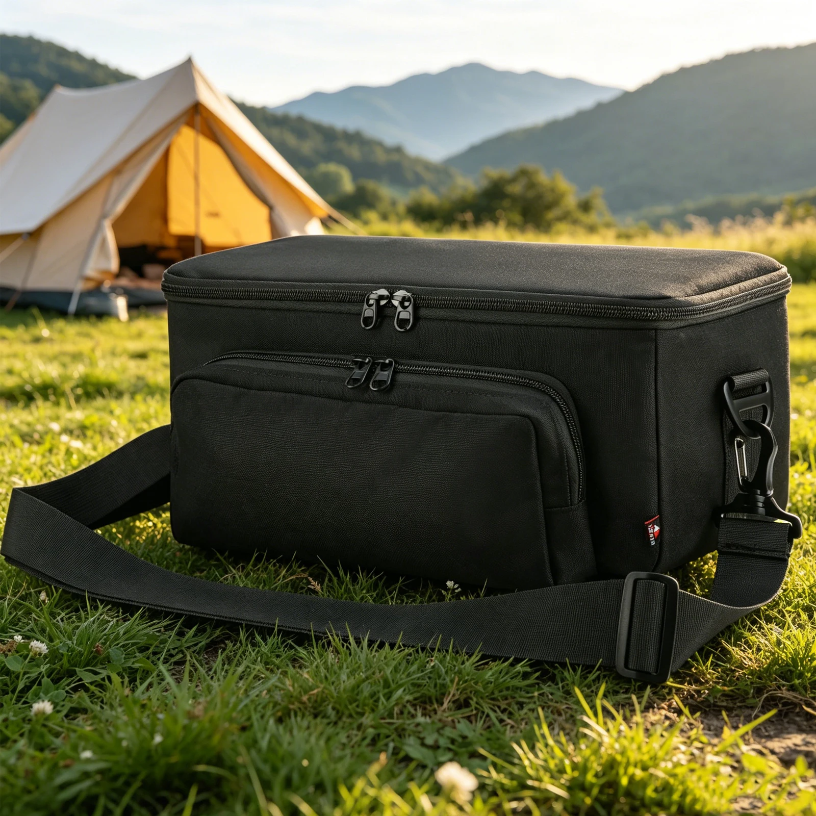Nylon Portable Hard Case for Xtreme 5 Speaker Use Anti Scratch Travel Bag with Adjustable Strap and Dual Zipper