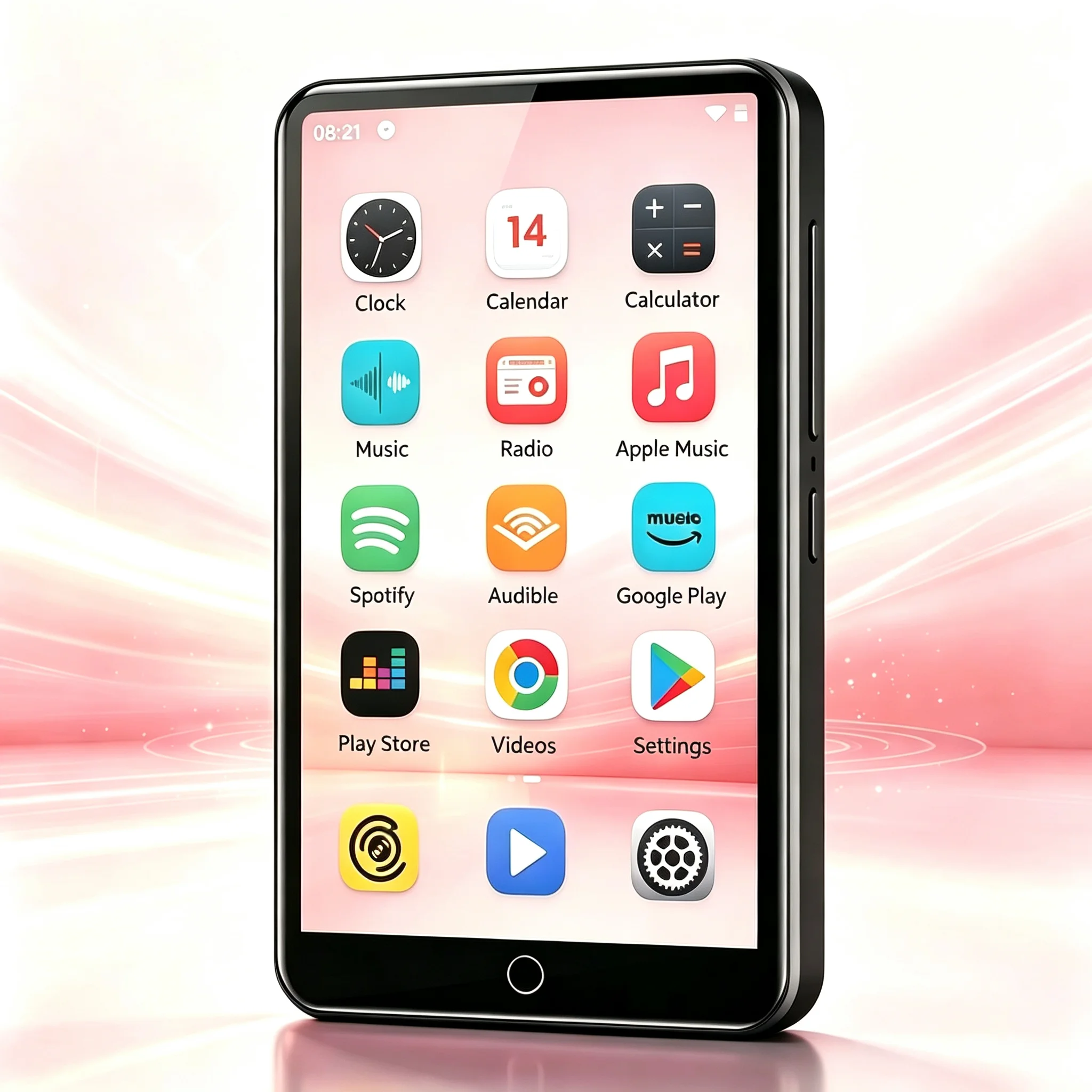 16GB/80GB MP3-Player mit Bluetooth und WLAN, Android 9 OS mit Lautsprechern, Spotify, Pandora..