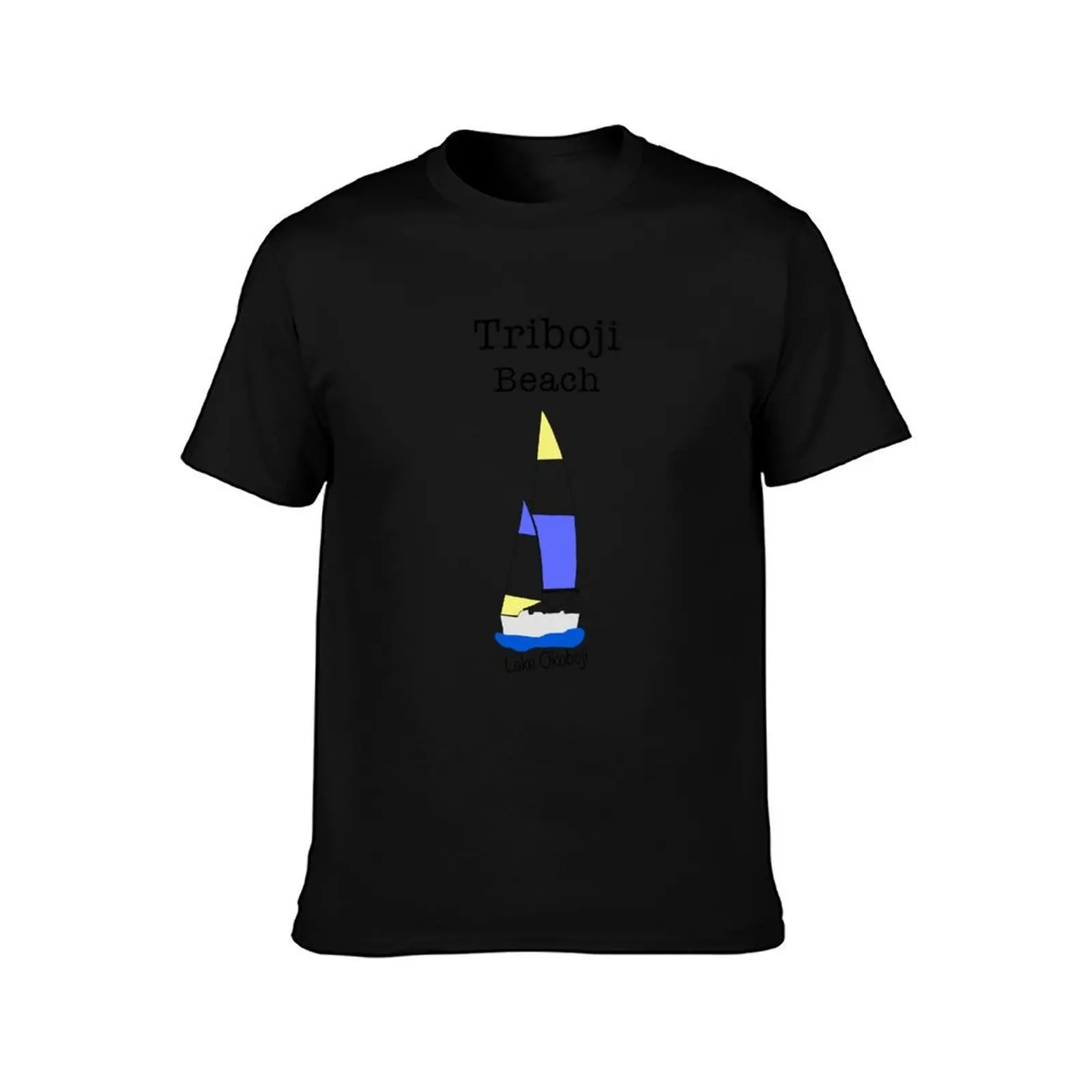 Triboji Beach (clear) bigger T-Shirt Work Outdoor for Men T-Shirt