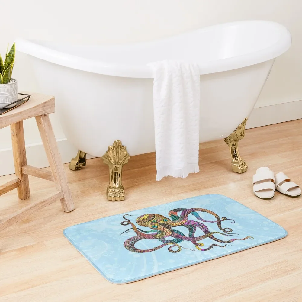 

Electric Octopus Bath Mat Kitchen Rug Carpets For Bathrooms Mat