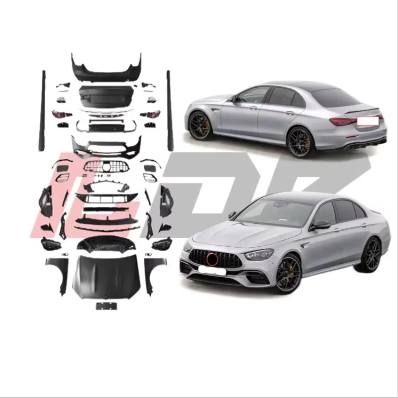 

BR New Arrival for Mercedes benz E-class W212 2009-2014 Upgrade to 2023+ W213 E63 Body Kits Bumper Headlight Hood Fender Grille