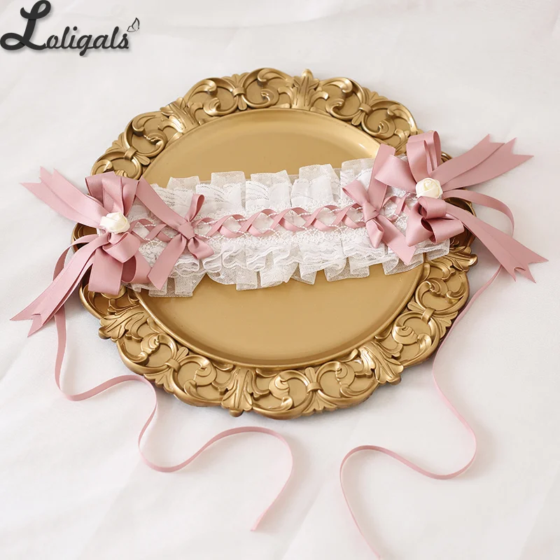 로리타 헤어 액세서리, 우아한 플랫 모자, 스위트 레이스, 손목 커프스, 머리띠, 꽃, 웨딩 모자