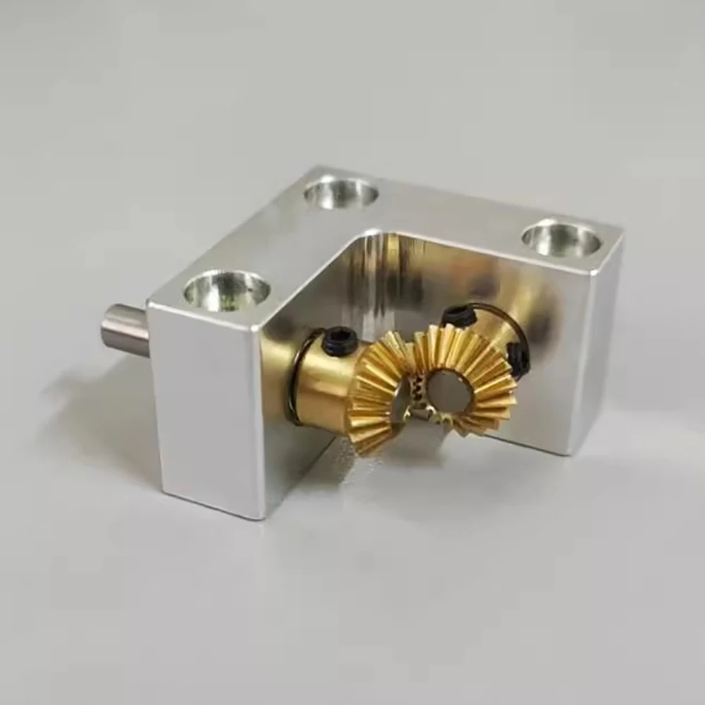1:1 Speed Ratio Small Bevel Gearbox – 4MM Output Shaft 90 Degree Right Angle Angle Converter Commutator