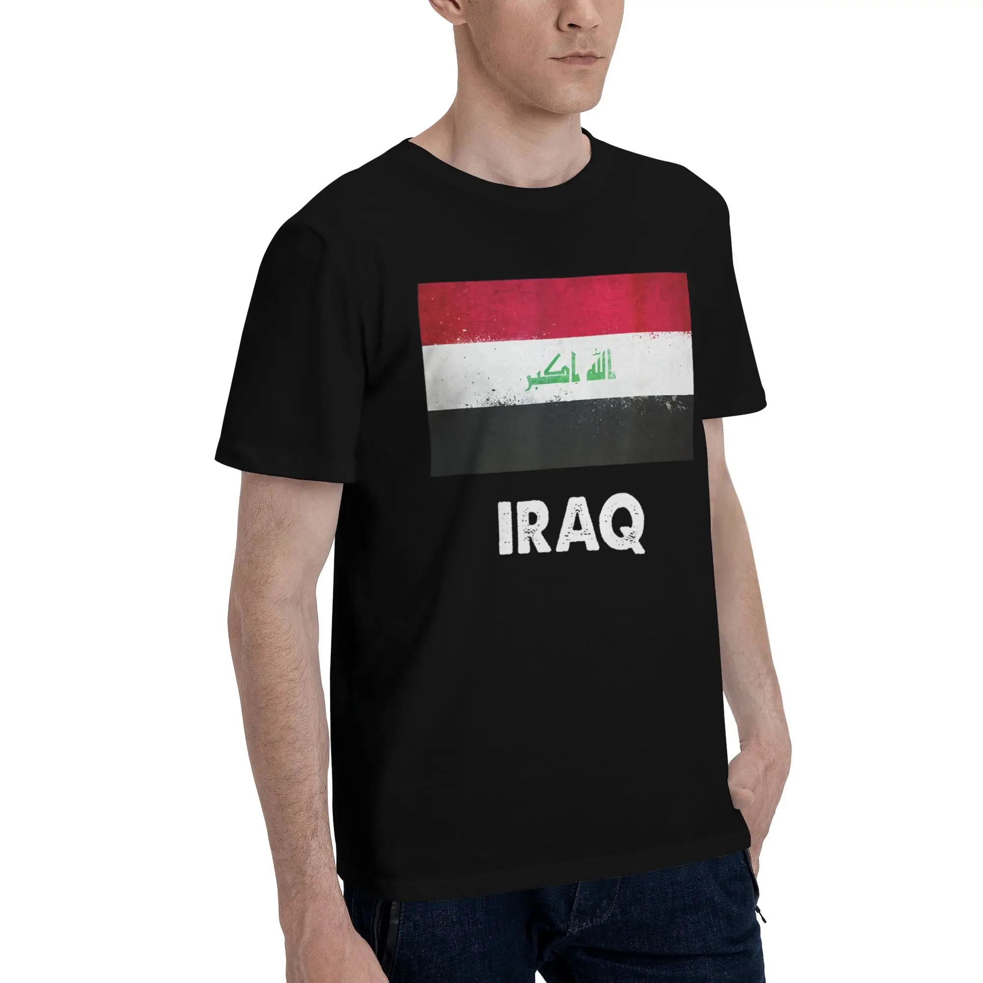 Iraq Flag Fashion T Shirts for Men Women  Cotton  Tee Shirt Clothing