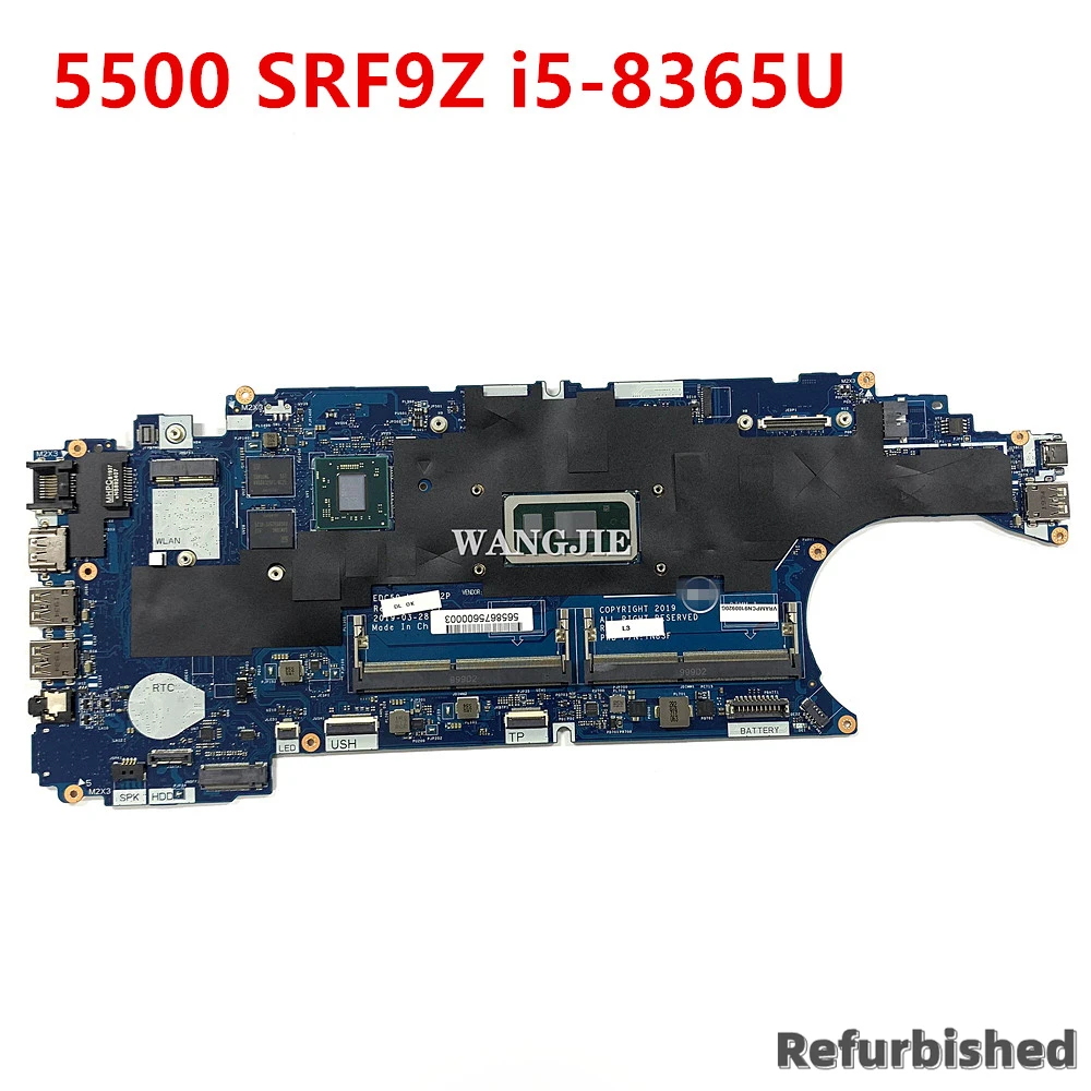 For Dell Latitude 5500 Laptop Motherboard Refurbished 2WW69 02WW69 CN-02WW69 EDC50 LA-G902P SRF9Z i5-8365U 100% Working