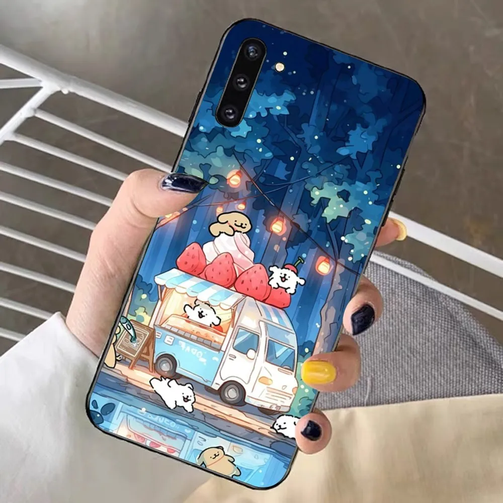 Cartoon L-Line D-Dog  Phone Case For Redmi Note 4 X 5 A 6 7 8 T 9 9S 10 11 11S 11Epro Poco M3 pro