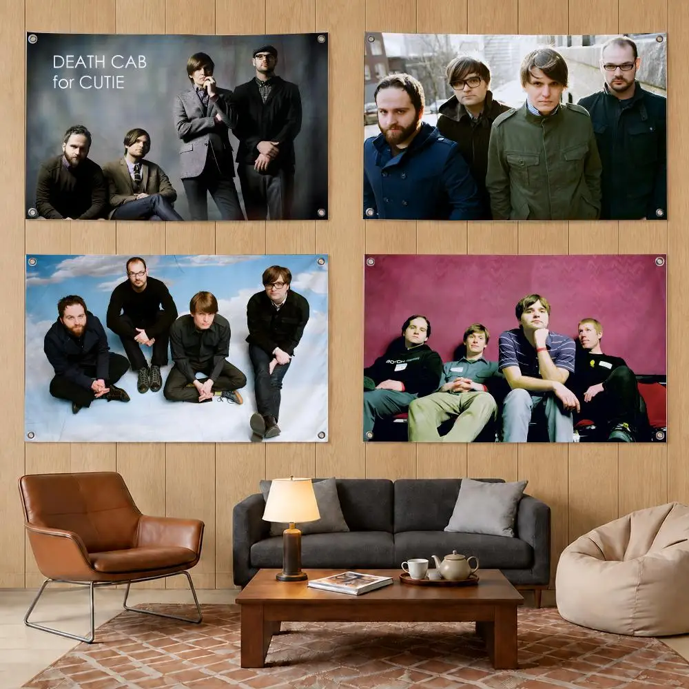 Death Cab for Cutie Indie Rock Flags Decorative Banners Suitable For Outdoor Camping Family Parties And Garden Walls Gift
