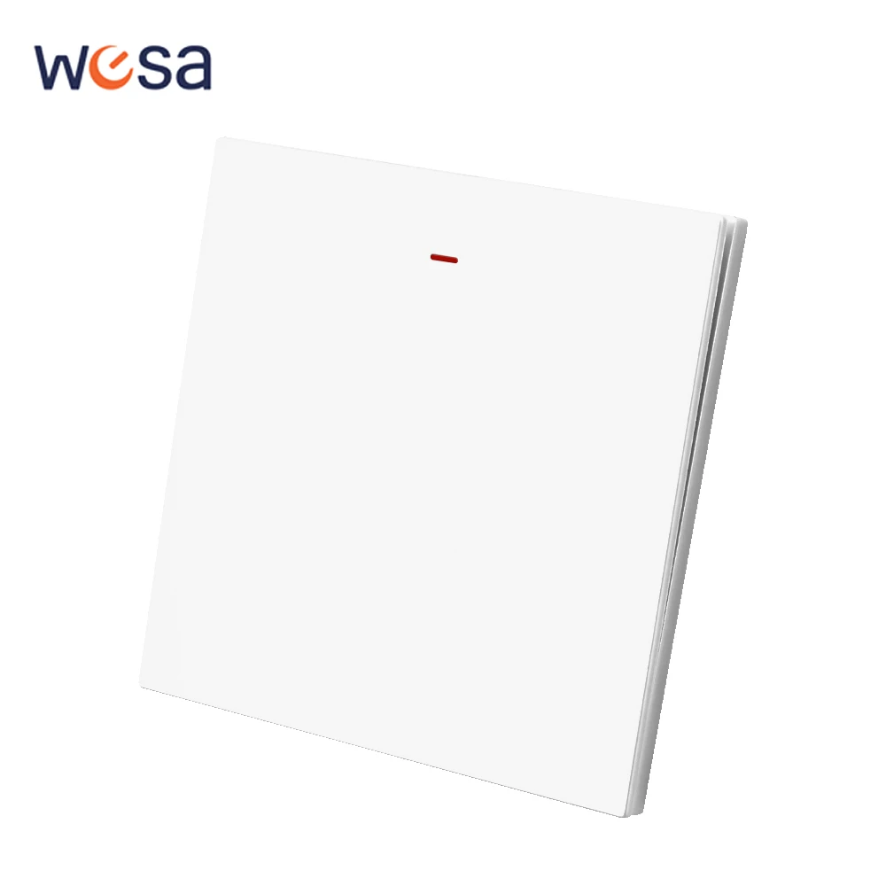 Skin Sensation On/Off Spray Plastic Panel Classic Flame Retardant 1 Gang 1 Way Button Light Switch Wall Rocker Switch AC Switch