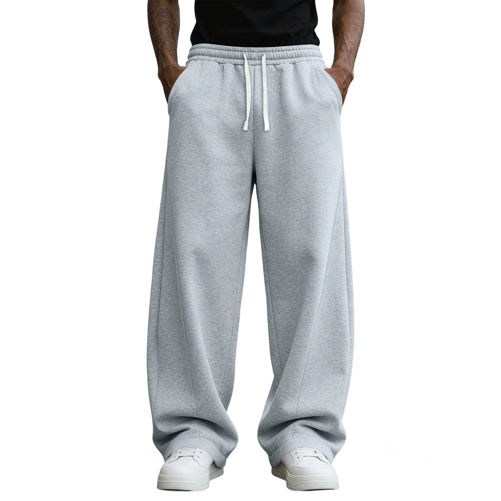 

New Korean style Sweatpants Sport Pants Men Running Pants Spring Summer Loose Casual Sweat Pants Straight Jogging Pants Men