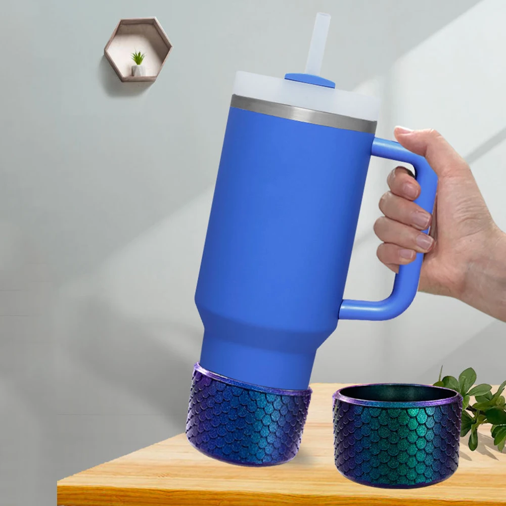 7.5cm Silicone Boot for 40 oz Tumbler Quencher Adventure Tumbler Handle Bottom Sleeve for Ice Flow Flip 30oz 20oz Water Bottle