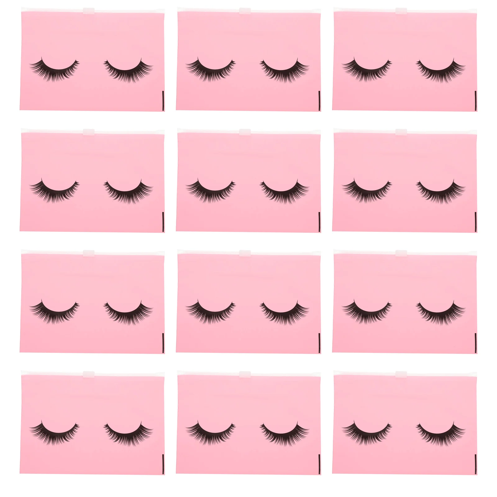 

50pcs Cosmetics Storage Bag EVA Makeup Organizer Travel Toiletry Bag Zipper Lightweight Compact for Traveling Daily Use