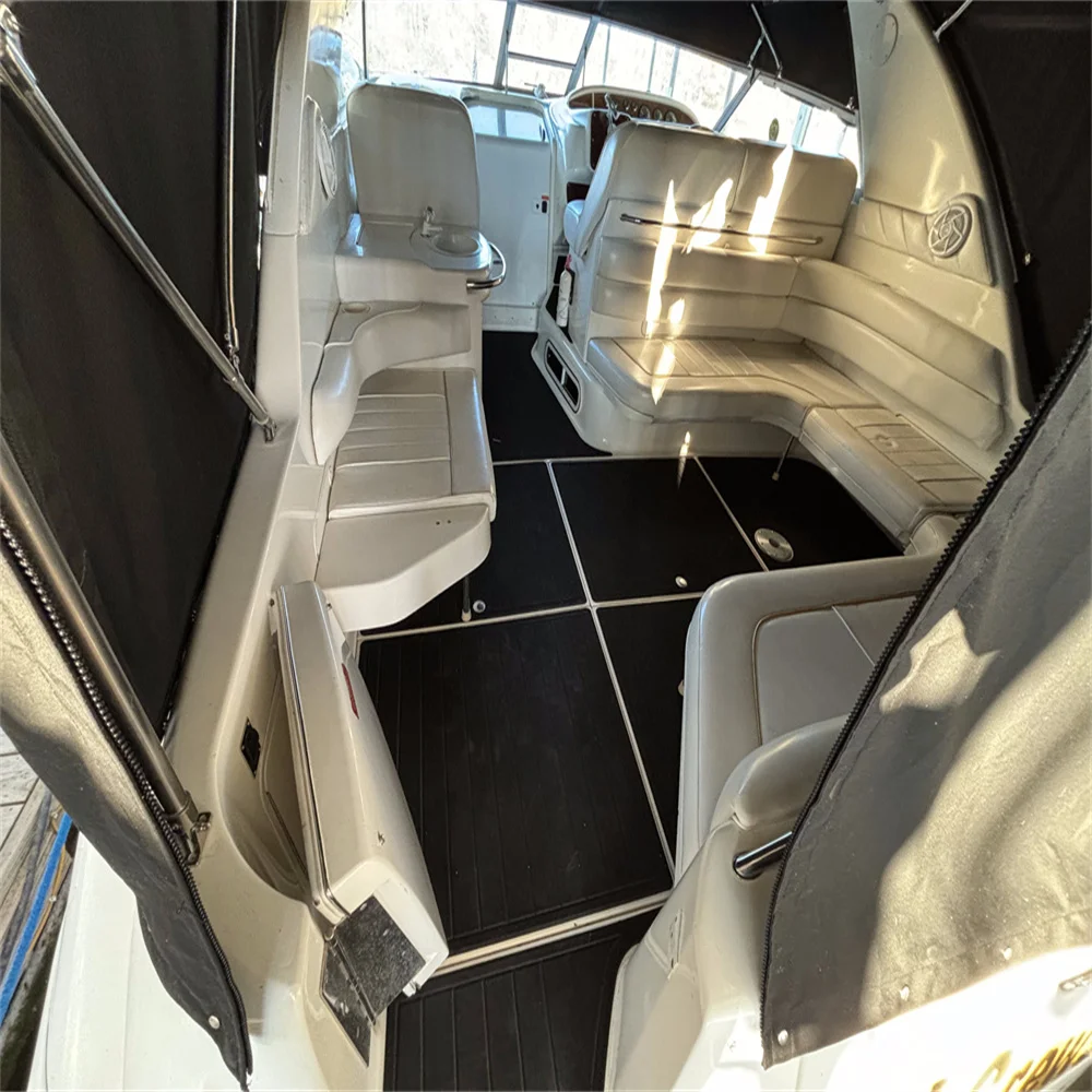 

1994-1999 Sea Ray Sundancer 370 Платформа для плавания Кокпита Pad Лодка EVA Тиковая пол SeaDek MarineMat Gatorstep Стиль Самоклеящаяся