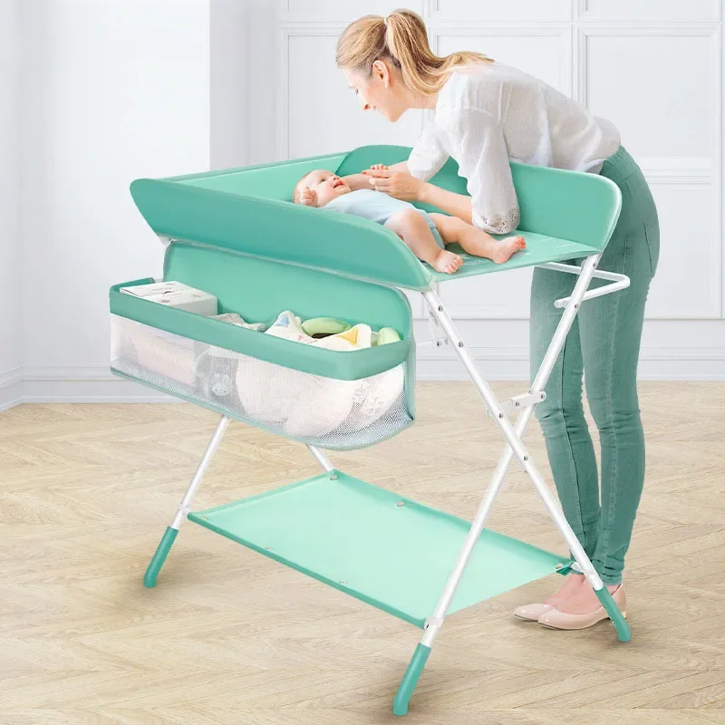 Foldable Baby Changing Table, Multi-functional Diaper Station Infant Care Desk, Portable Newborn Massage Table, Baby Change Case