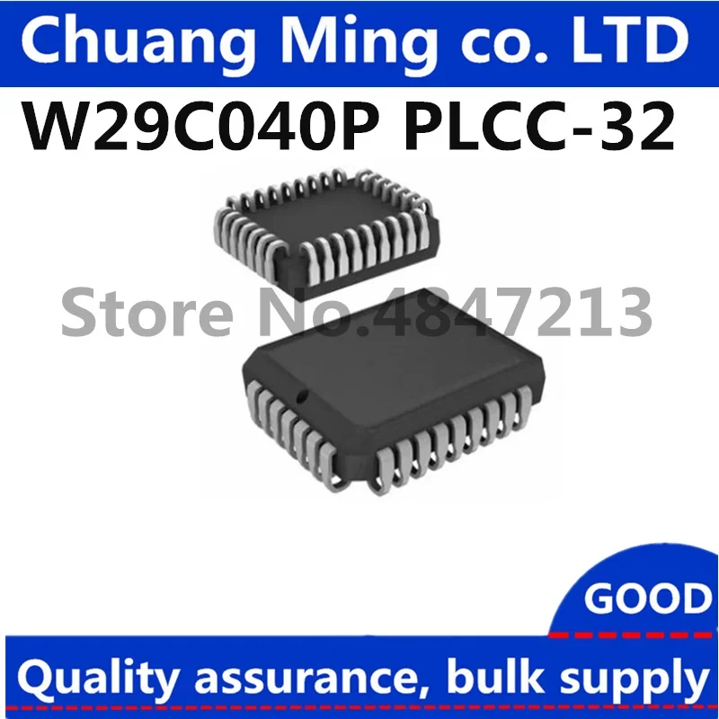 Free Shipping 50pcs/lot W29C040P W29C040P-90 W29C040P-90B W29C040P-90Z W29C040P-70B 29C040 PLCC-32 In stock