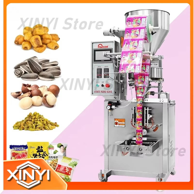500g 1000g Automatic Packaging Machine for Sealing Groundnut Peanut Nuts Biscuit Popcorn Potato Chips Food Packing Machine