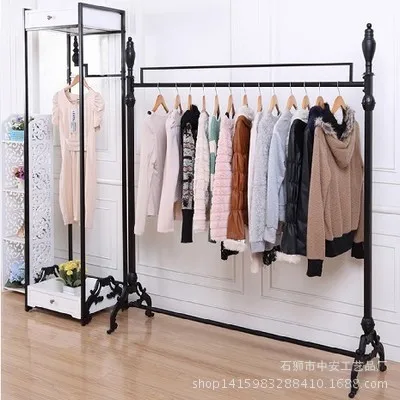 

Garment rack, iron wedding dressrack, floor-standingrack, clothing displayrack, islandrack, specialty store clothing shelf f