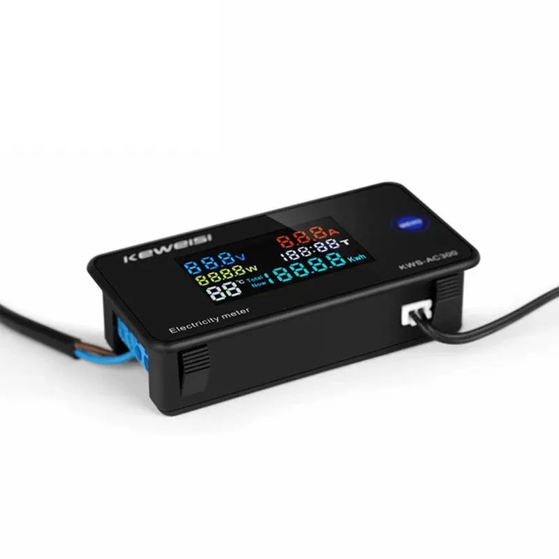 AC Voltage Meter100AAmmeterACBattery Level Indicator50-300VDigital Voltage Measuring Instrument