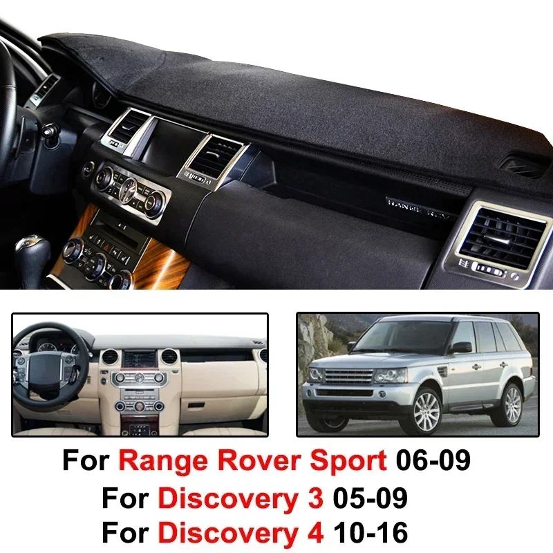 

For Land Rover Discovery 3 4 Range Rover Sport 2010-2016 Dashboard Mat Cover Pad Sun Shade Instrument Carpet Car Accessories LHD