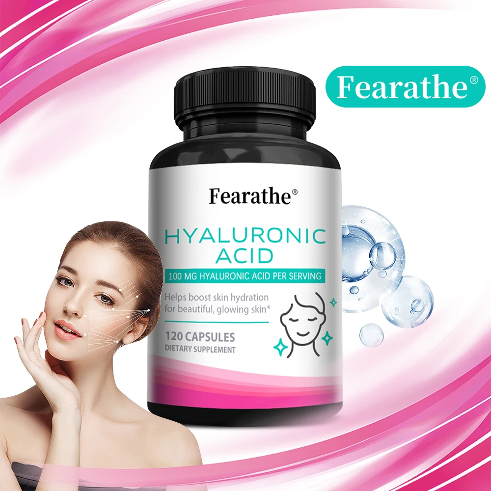 

Hydrolyzed Collagen Capsules - with Hyaluronic Acid Antioxidant Skin Hair Nails Health With Vitamins & Minerals