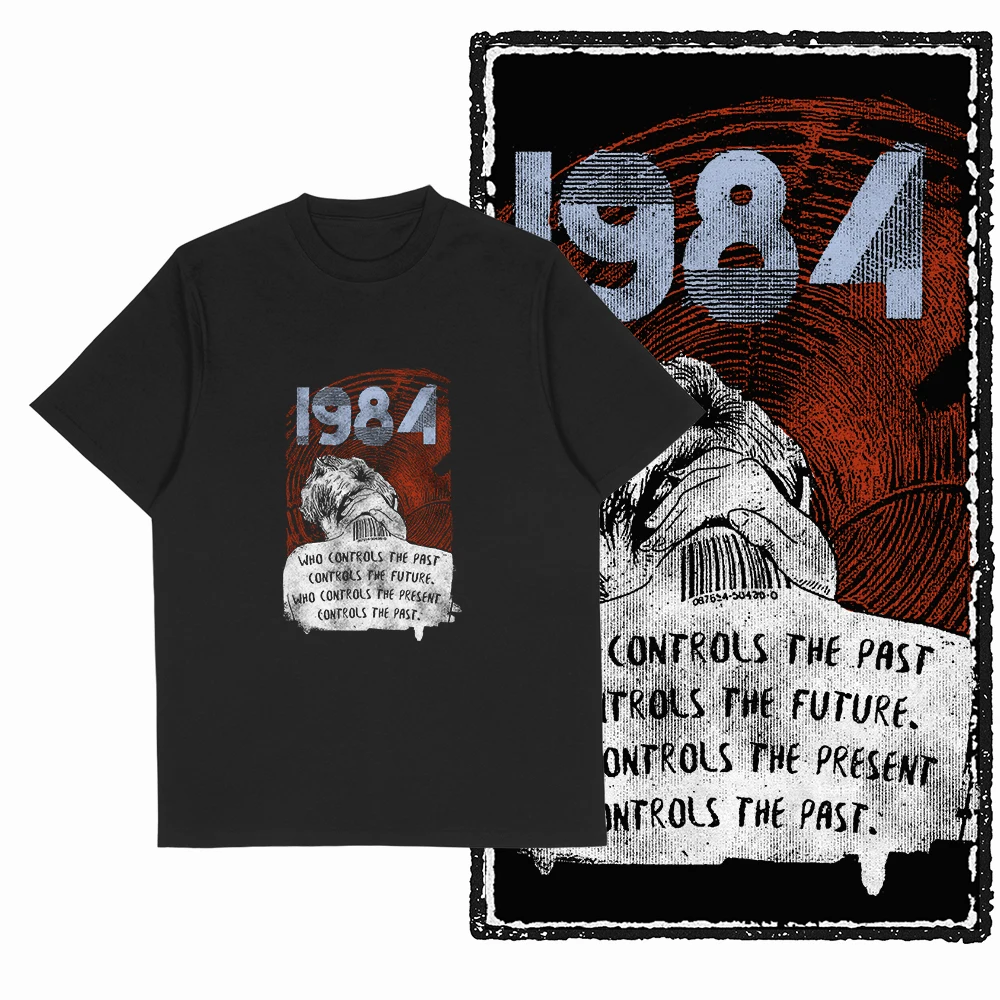 Retro Coolmind 1984 Bedrucktes T-Shirt für Männer und Frauen, Baumwolle, Locker Geschnitten, Lässiges Kurzarm-T-Shirt, Herren-T-Shirts, Sommer-Herrenbekleidung – Detail 10
