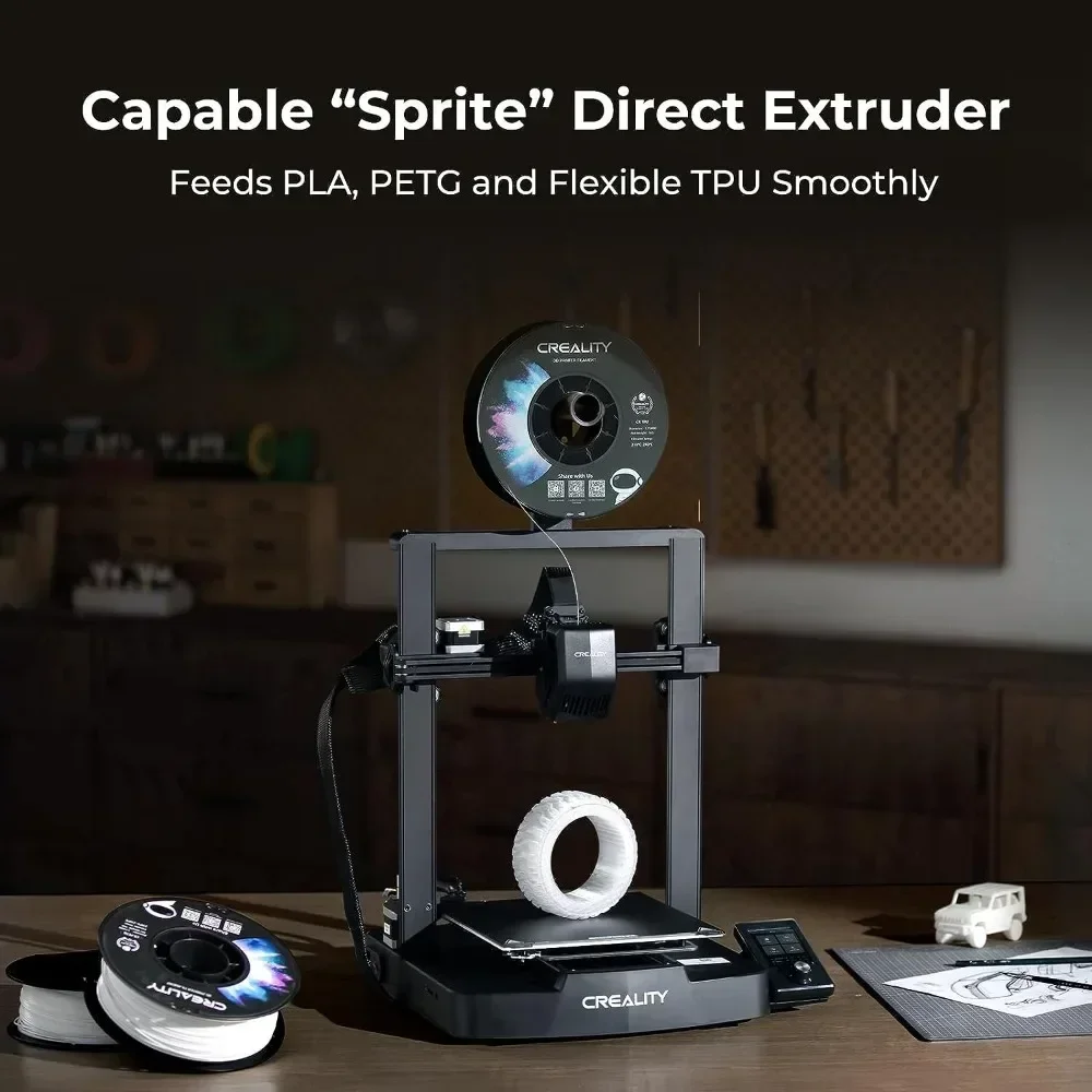 طابعة Creality Ender 3 V3 SE ثلاثية الأبعاد 250 مم/ثانية CR Touch Auto Leveling Sprite Extruder Dual Z-Axis & Y-Axis Auto Filament Loading