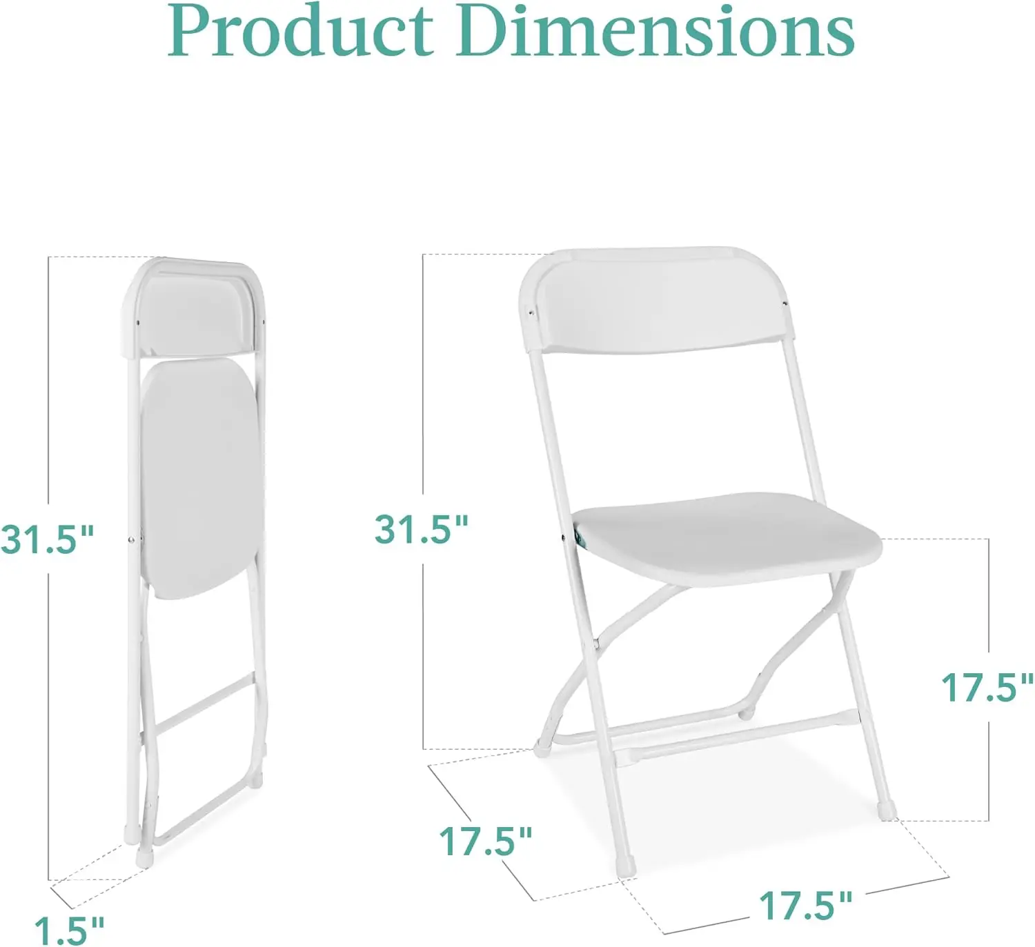 Set Van 4 Plastic Klapstoelen, Draagbare Stapel Indoor Zitplaatsen Voor Thuis, Tuin, Tuin, Tuin, Feesten