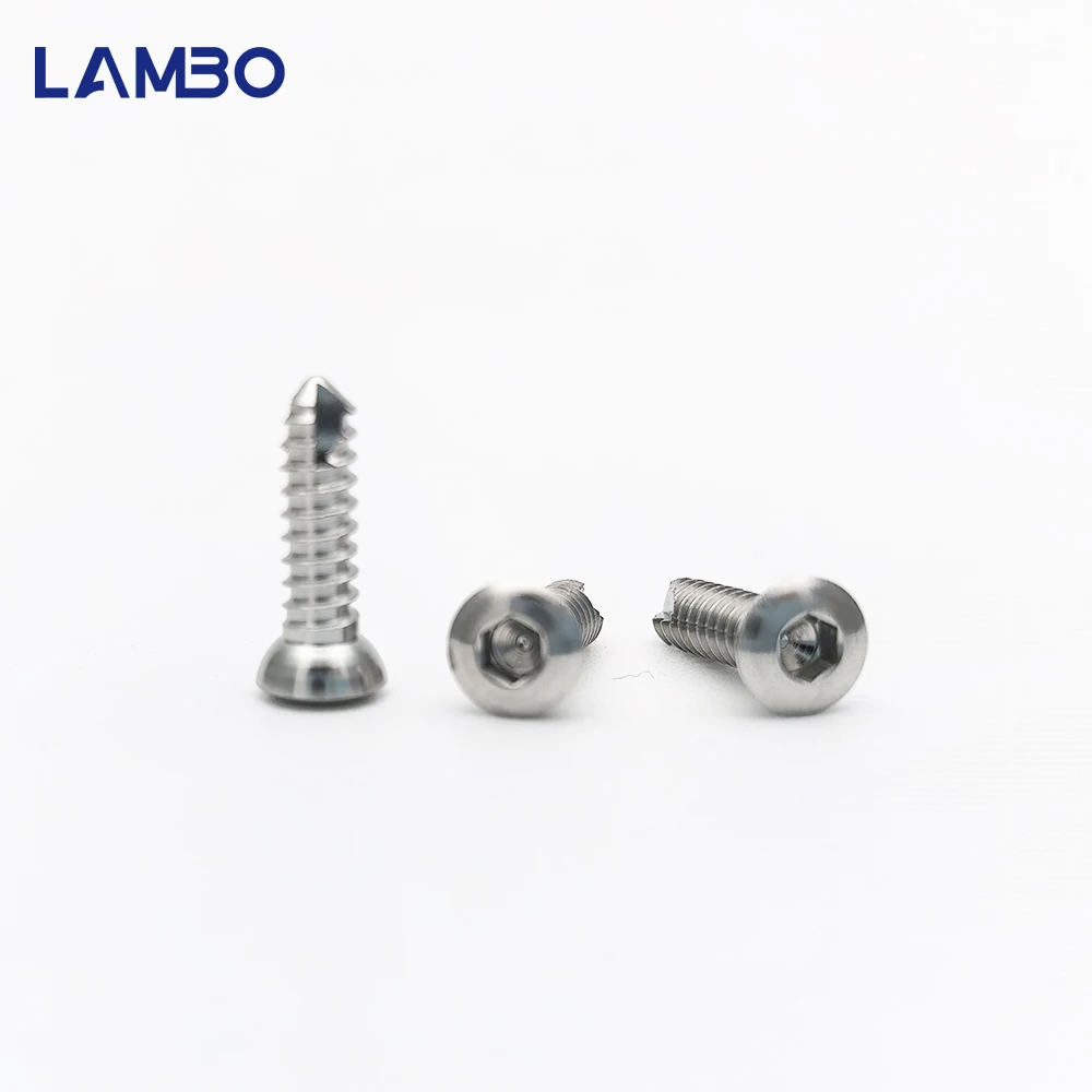 10pcs Vet 2.7mm SS Self-tapping Hexagon Cortical Screws Pet Veterinary Orthopedics Implants Surgical Instruments Pet Products