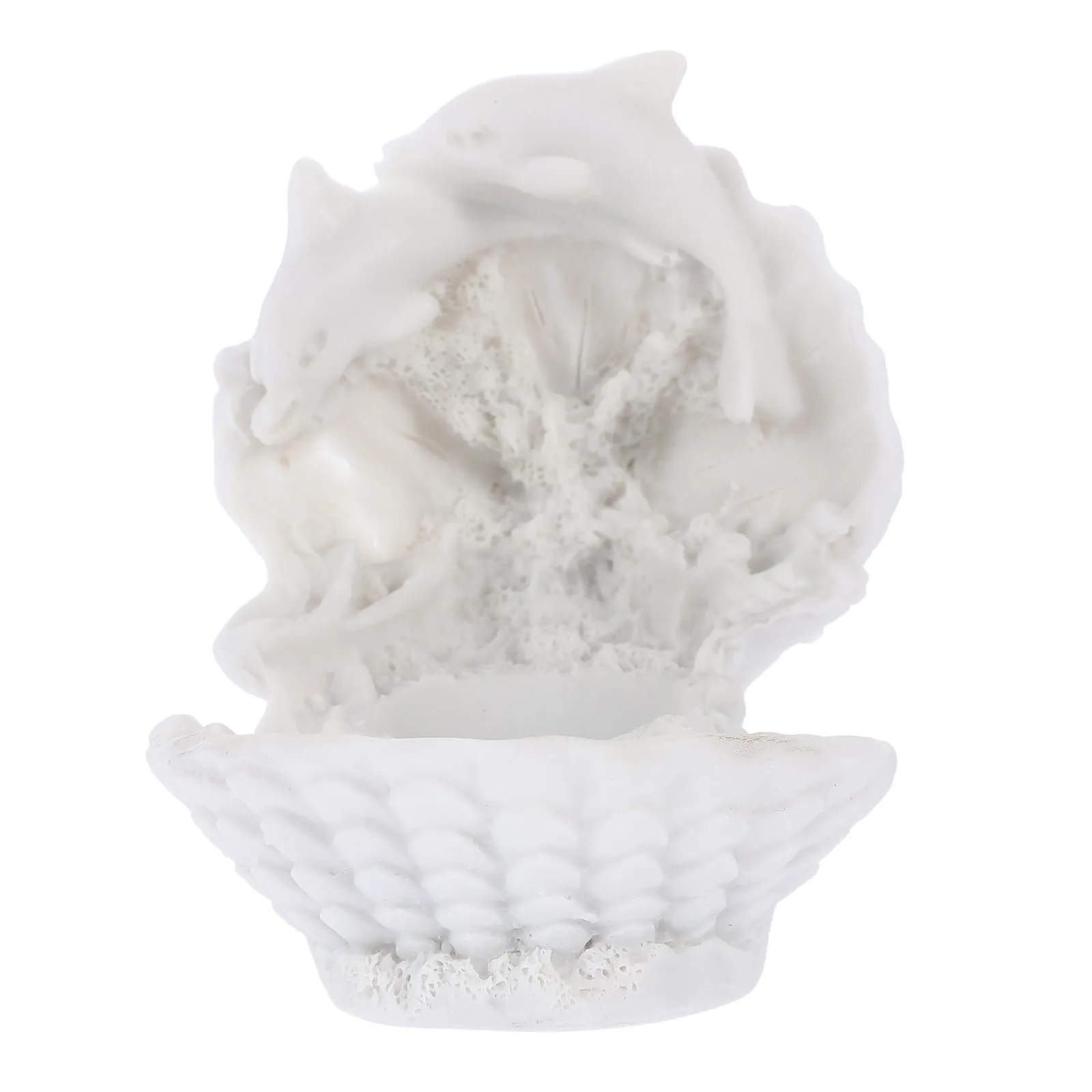 

Crystal Stand Embossed Seashell Statue Resin Support Exquisite Adornment Indoor Space Improvement Gift Friends