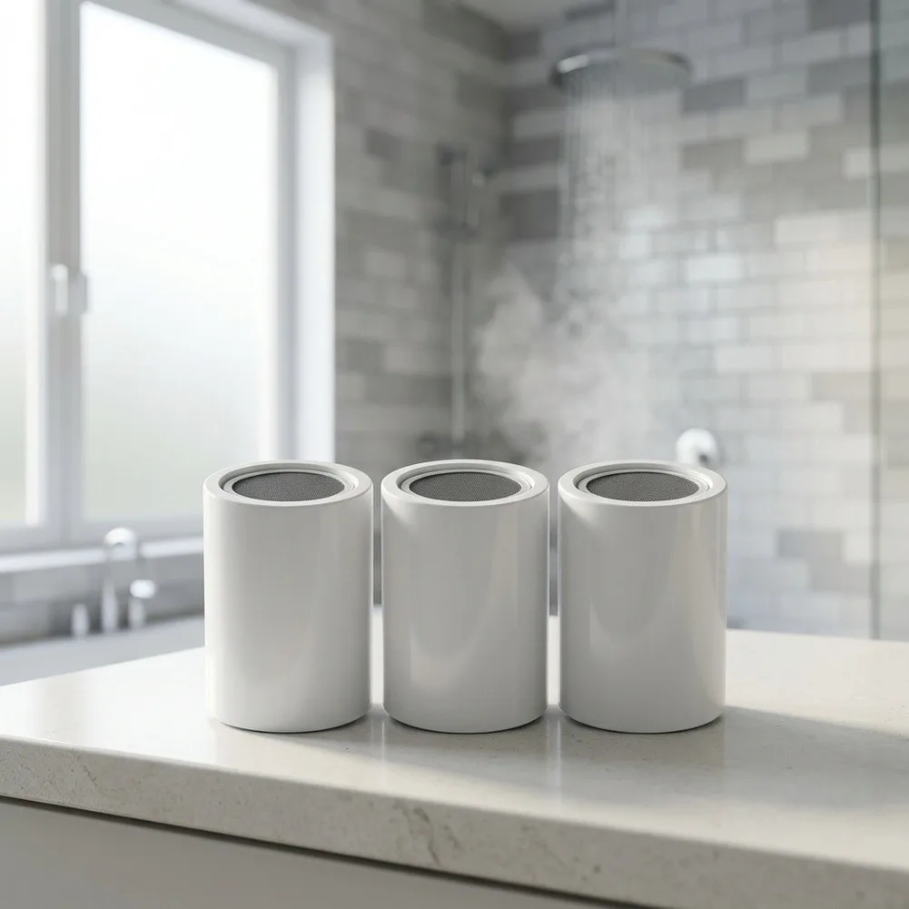 Replacement Shower Filter Cartridge with Vitamin C and Mineral Support to Reduce Heavy Metals and Lime Scale Over Time