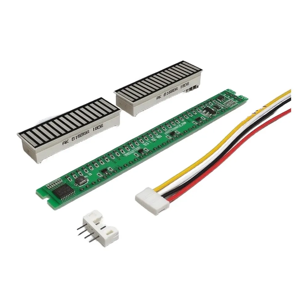 32-Segment LED for vu Meter Audio Level Indicator Real-Time Response for agc Mode Adjustable dB Scaling and Brightness