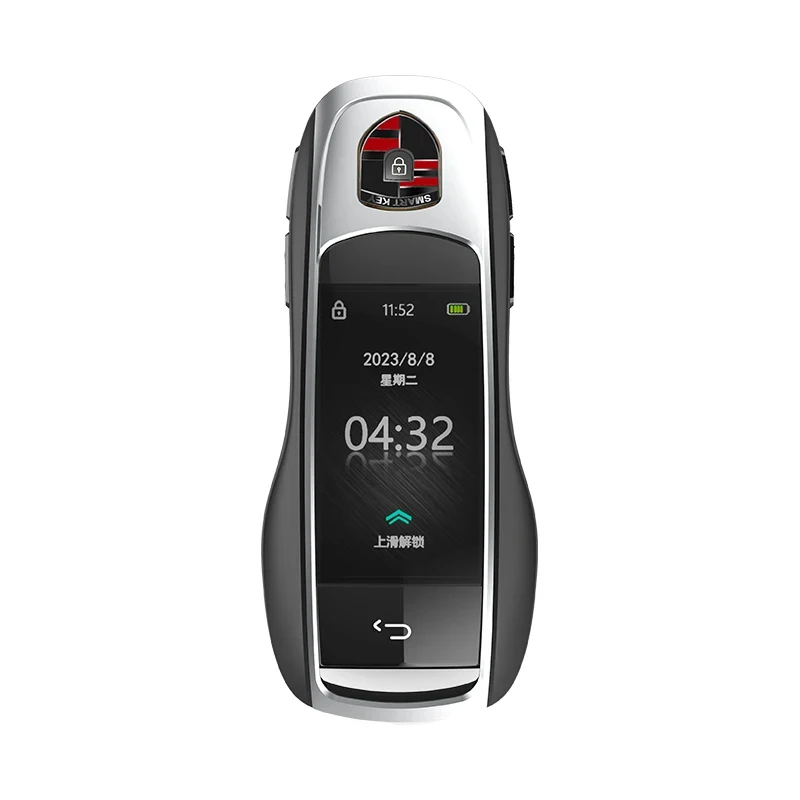 Smart LCD Universal Remote Keys with Aluminum Alloy 4 Buttons Comfortable Entry With Mobile App Linkage